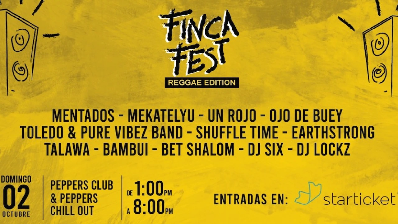 Se viene el 1er festival nacional de reggae "Finca Fest Reggae Edition”